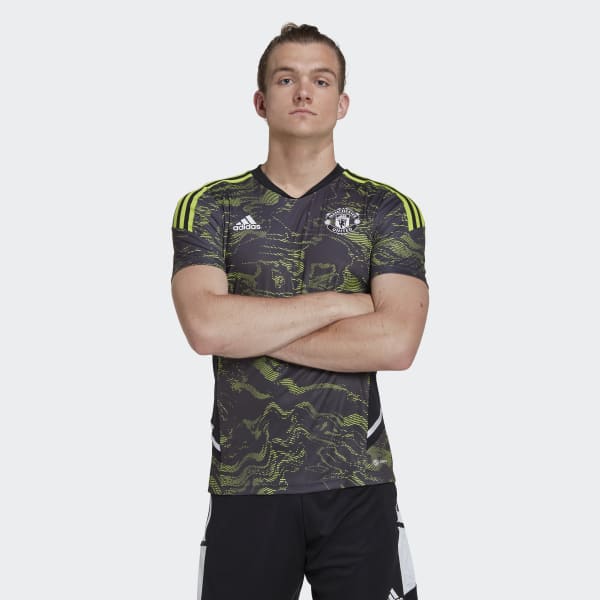 adidas Manchester United Condivo 22 Training Jersey - Green | Men's ...