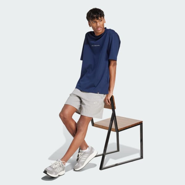 adidas Codes Doodle Camp Graphic T-Shirt - Niebieski