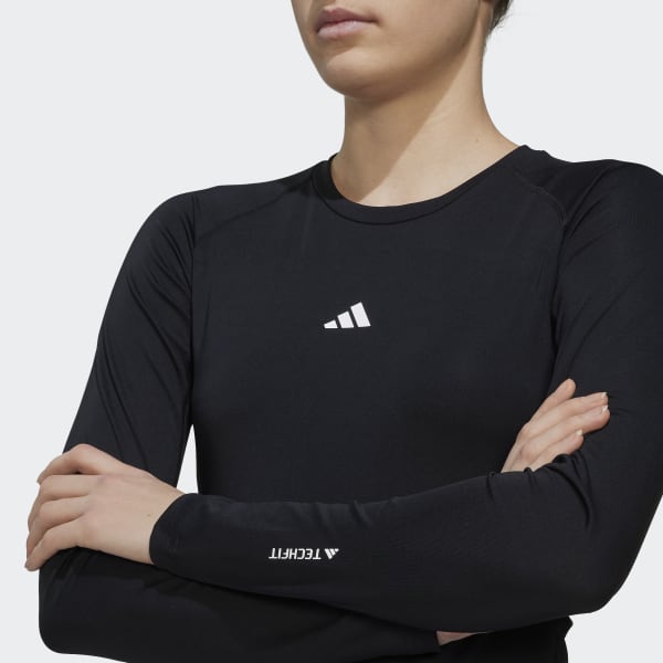 zwart Techfit Trainingsshirt met Lange Mouwen KGK66