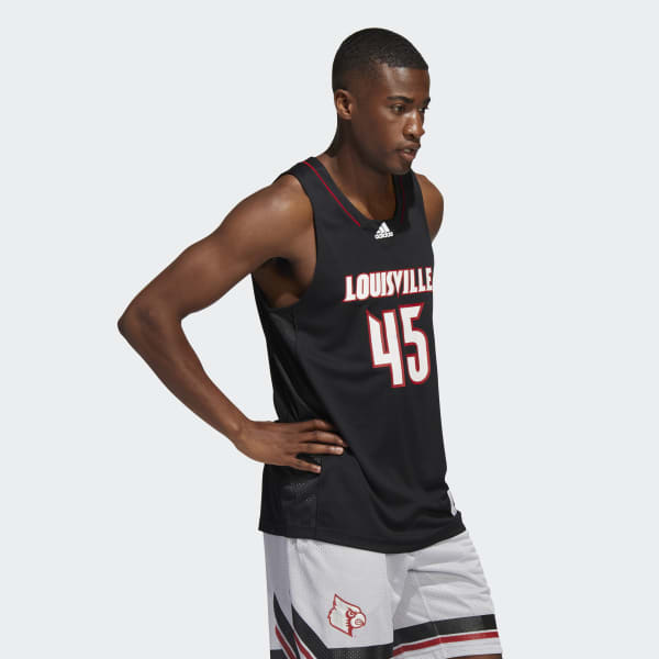 adidas Louisville Fleece Hoodie - Black, Men's Basketball
