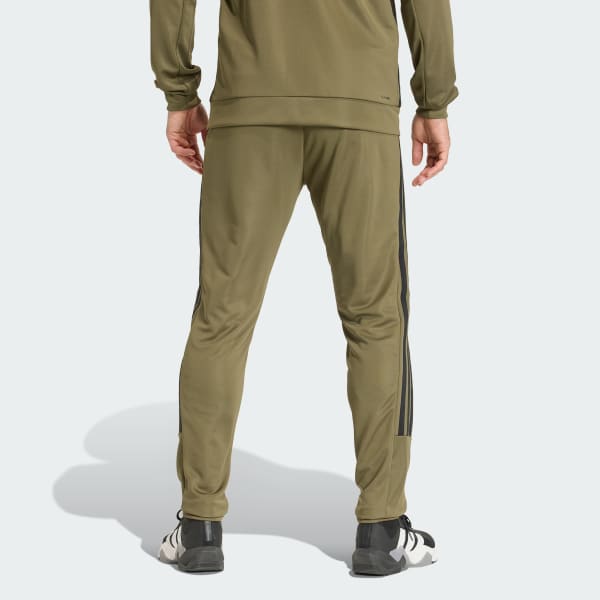 Verde WORKOUT ESSENTIALS ALL-SET PANTALÓN DE PUNTO 3 Franjas