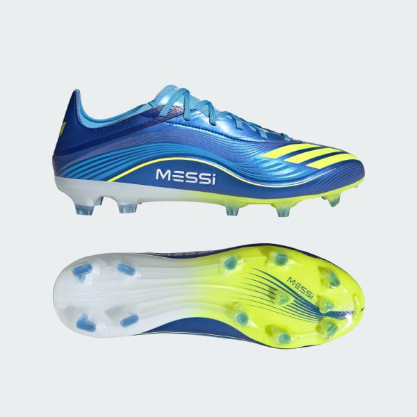 adidas F50 Messi Pro Firm Ground Cleats - Blue | Free Shipping