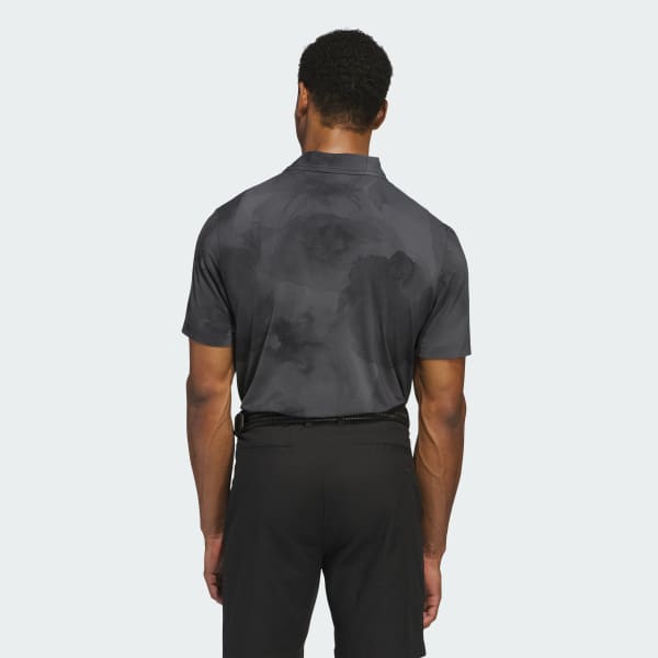 Negro Polo Ultimate365 Tour Printed Cool Feeling Left Chest