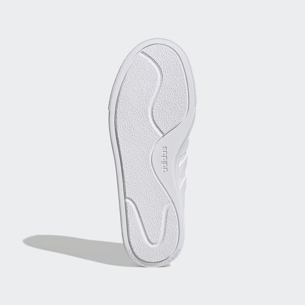 Weiss Court Platform Schuh