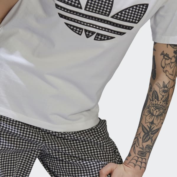 adidas Tee with Trefoil Application White adidas Singapore