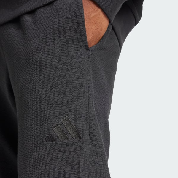 adidas Elevated ALL SZN Cloud Jersey Regular Pants - Black