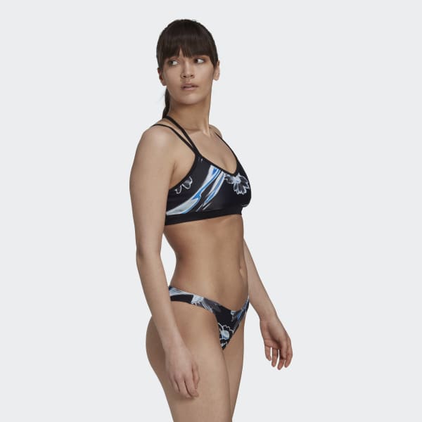 Svart Positivisea Print Bikini Top I8928