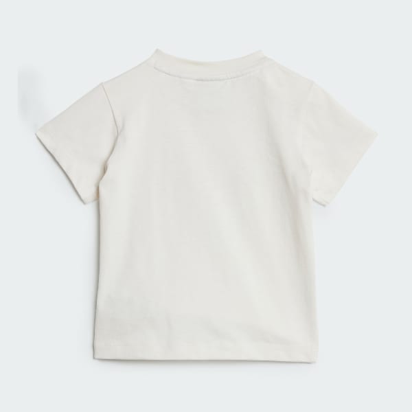 Blanco Conjunto de Shorts y Remera adidas Originals x Liberty London Kids