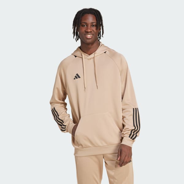 Brown Sereno AEROREADY Cut 3-Stripes Hoodie