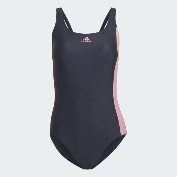 Blauw Colorblock Badpak H0075