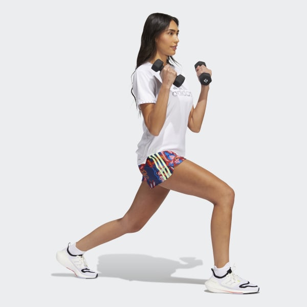 Azul Shorts Tejidos FARM Rio Pacer 3 Franjas T1836