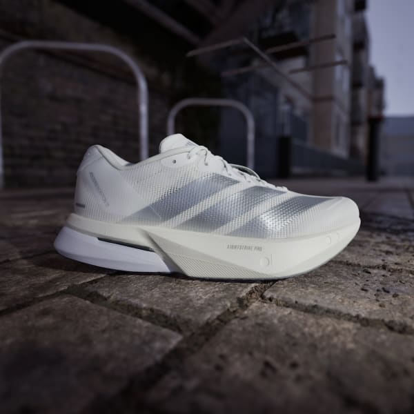 adidas Adizero Boston 13 Shoes - White | Free Shipping with