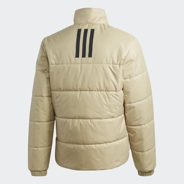 adidas BSC 3Stripes Insulated Winter Jacket Beige adidas India
