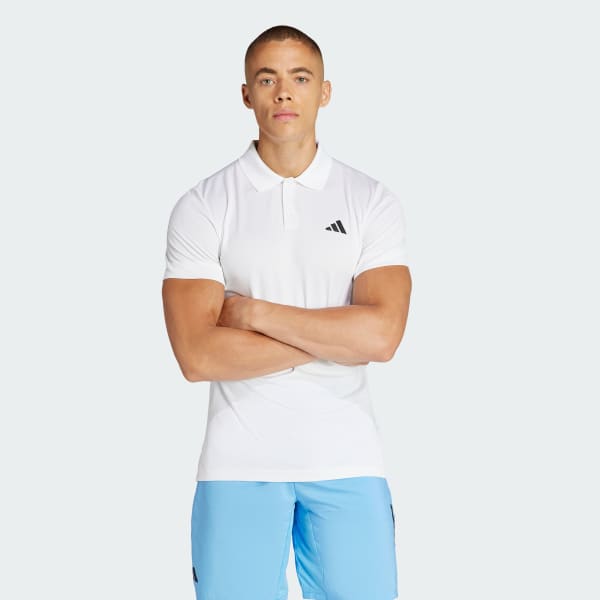 Blanco Camiseta Polo Con Cuello para Tenis