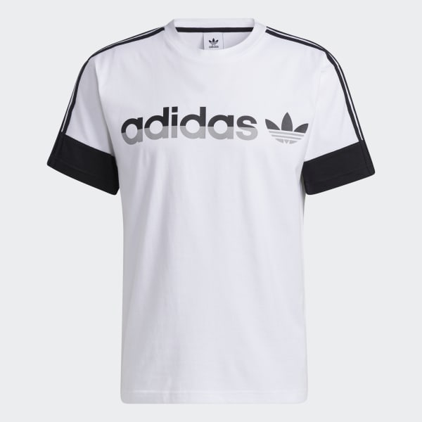 Blanco Remera adidas SPRT Split 3 Tiras JJS16