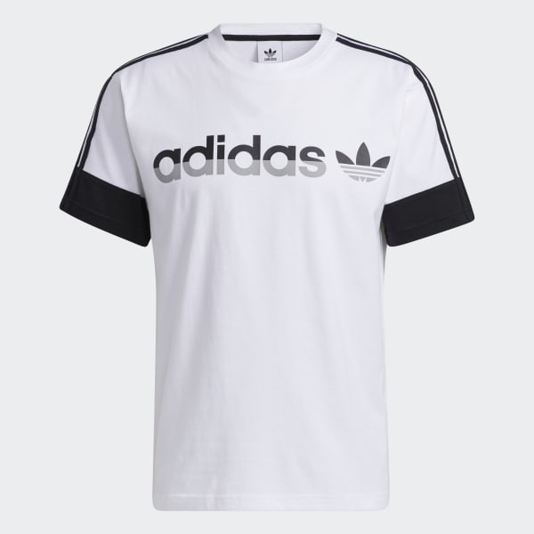 Branco T-shirt 3-Stripes adidas SPRT JJS16