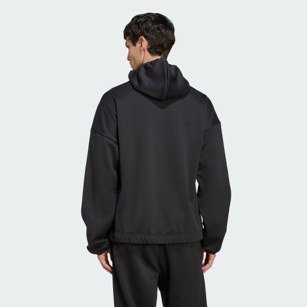adidas City Tech Softshell Half-Zip Kapüşonlu Üst - Siyah | adidas