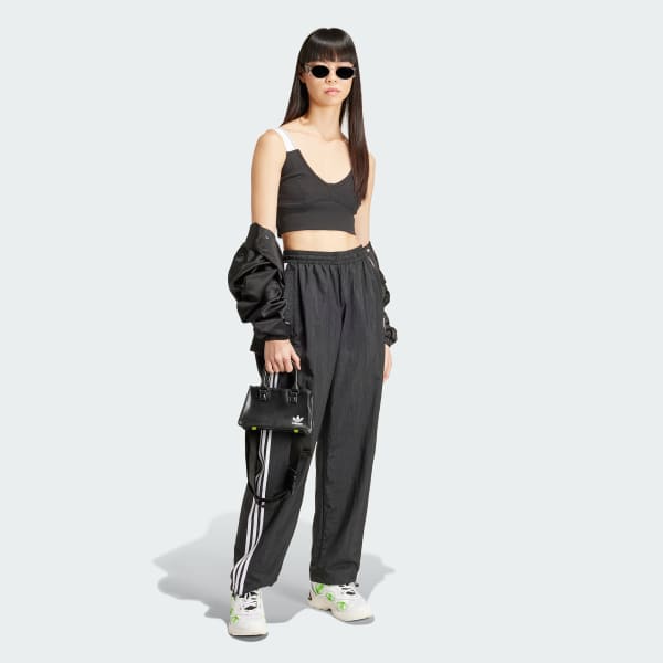 Black Woven Balloon Pants