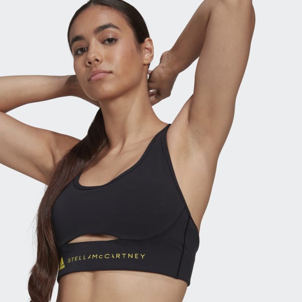 zwart adidas by Stella McCartney TrueStrength Medium-Support Beha CT507