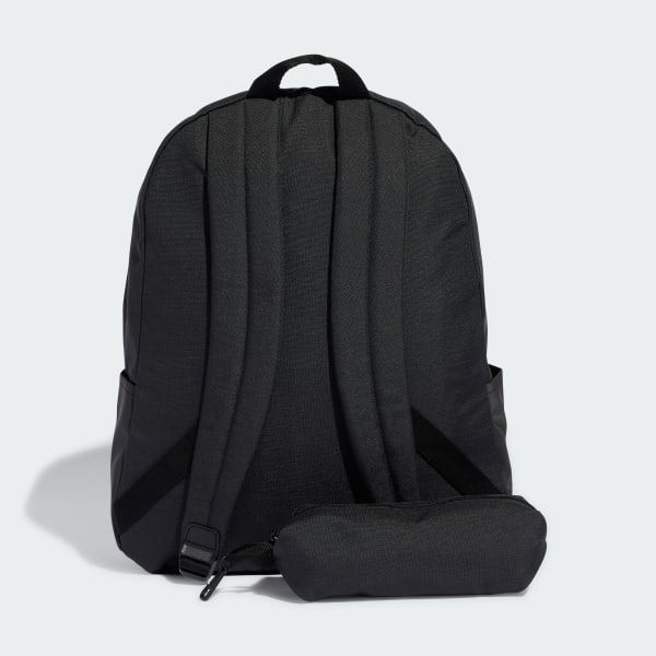 Black Classic Horizontal 3-Stripes Backpack
