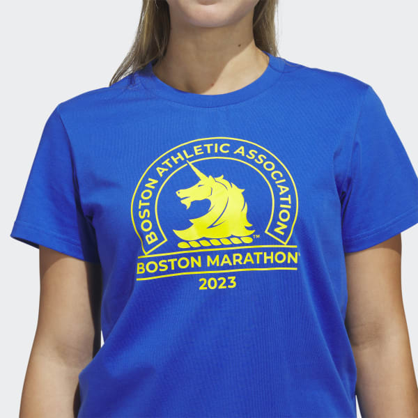 adidas Boston Marathon 2022 Logo Tee in Blue for Men