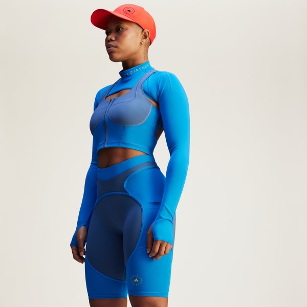 Μπλε adidas by Stella McCartney Two-tone Bike Leggings