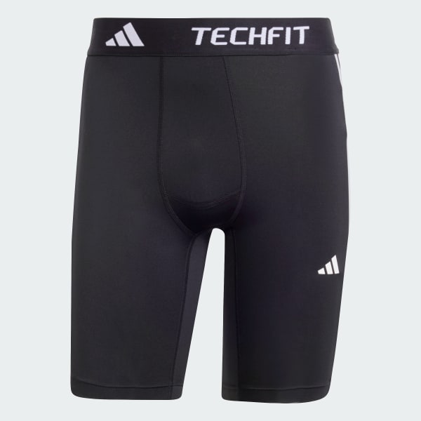 adidas TECHFIT Compression Training 3 Stripes Short Tights Multicolour adidas UK