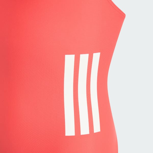 Czerwony Strój do pływania 3-Stripes C-Back Kids
