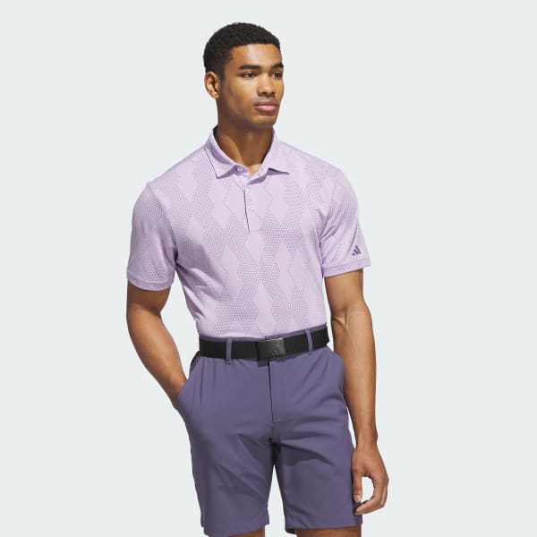 Two-Color Striped Polo Shirt