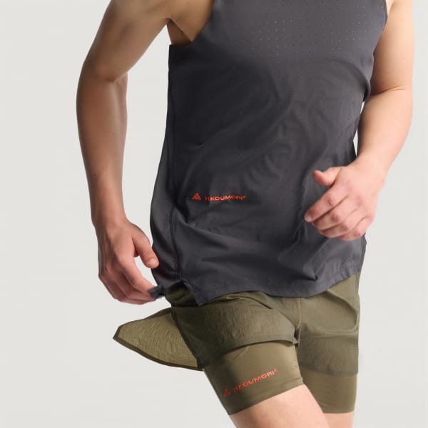 Black Adi365 H.Koumori Running Singlet