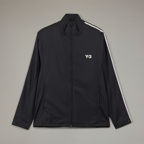 adidas Y-3 Refined Wool 3-Stripes Track Top - Black | adidas