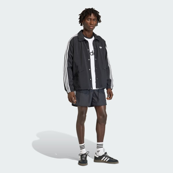 Svart 3-STRIPES COACH JAKKE