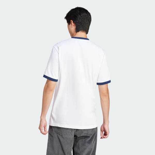 White Contrast Tee