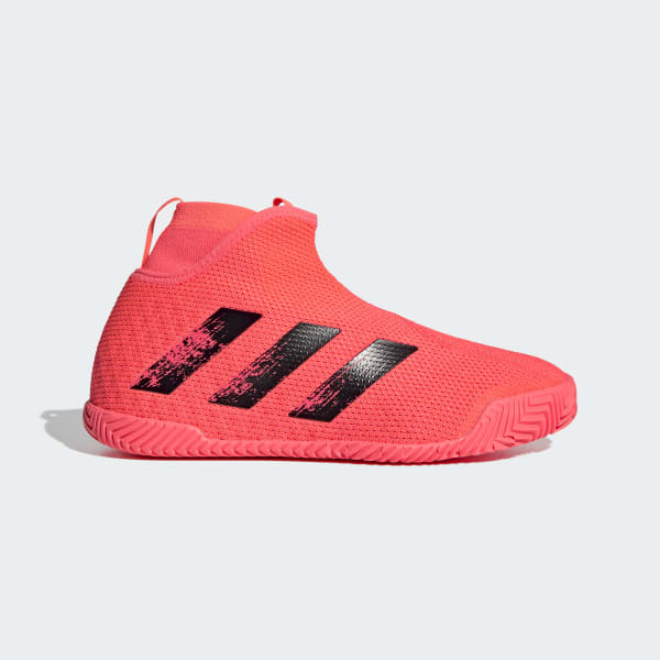 high top laceless shoes