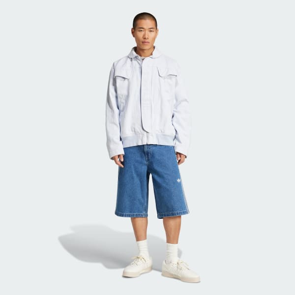 Mau-xanh-da-troi Quần Short Denim Firebird Adicolor