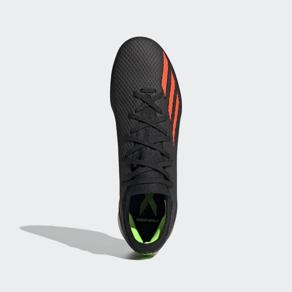 Negro Calzado de Fútbol X Speedportal.3 Césped Artificial