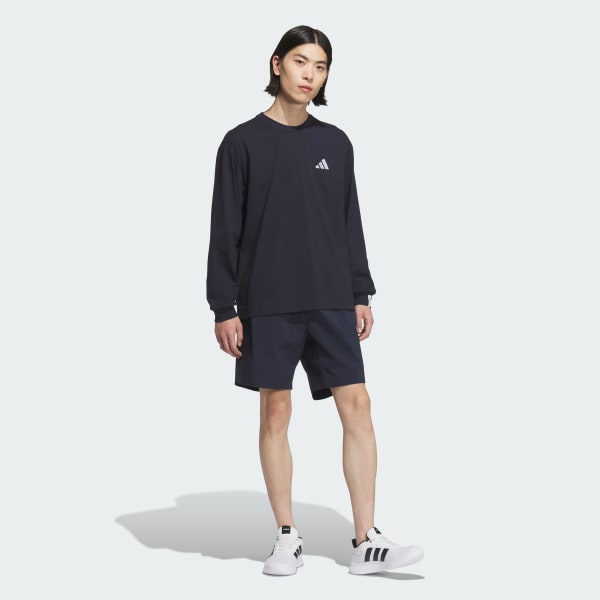 ブルー エッセンシャルズ プラス ルーズフィット スモールロゴ 長袖Tシャツ