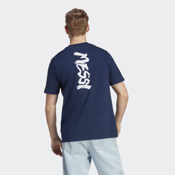 Azul Polo Estampado Messi Fútbol CNY