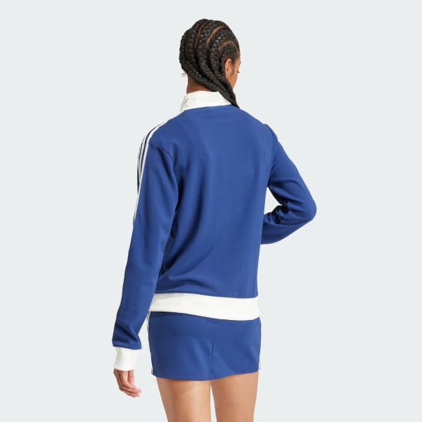 adidas Premium Originals Crepe Track Top - Blue | adidas