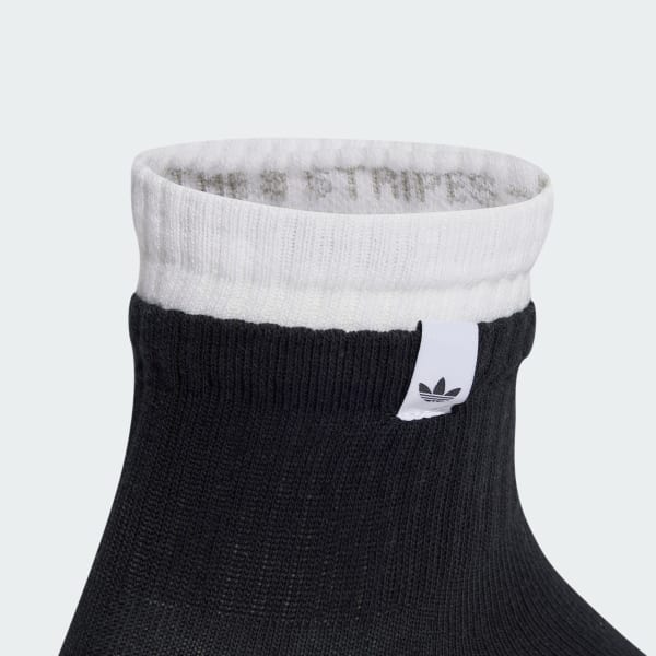 Branco Meias 2-Layer Mid Ankle 2 Pares