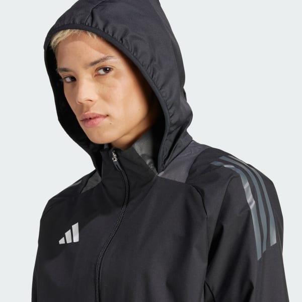 adidas Tiro 24 Competition All-Weather Jacket - Black | Free