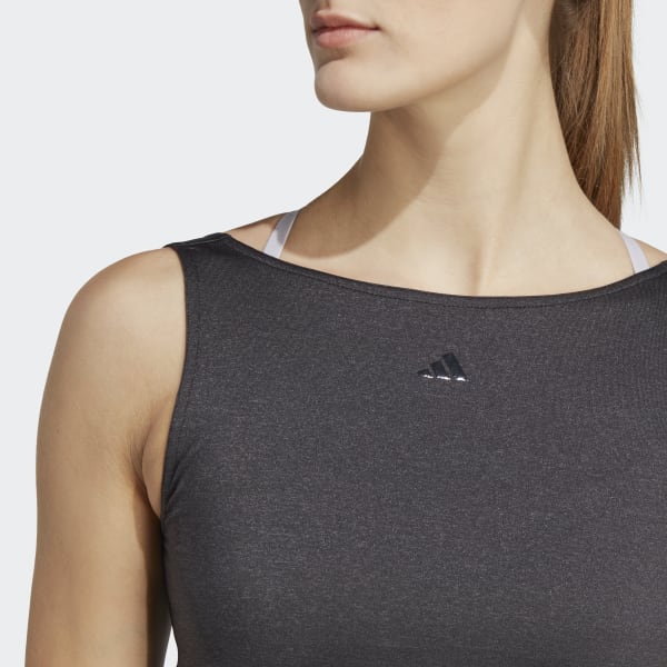 Zwart Yoga Studio Crop Tanktop