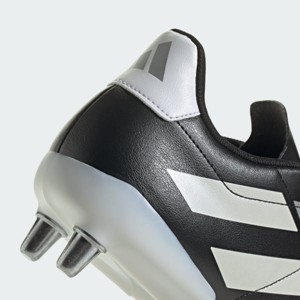 Adidas Kakari Soft Ground Rugby Cleats Unisex Core Black Zero Metalic Silver Metallic 9