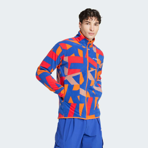 Pink Terrex Multi Printed Full-Zip Fleece jakke