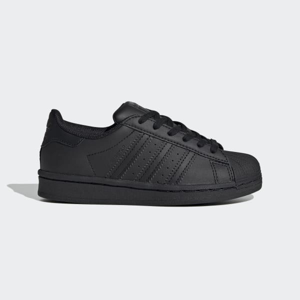 adidas superstar black kids