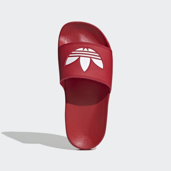 adidas adilette slides red white