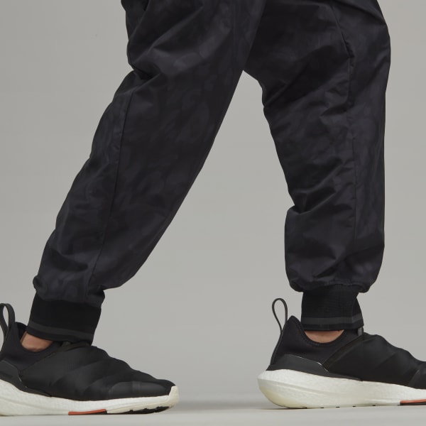 Svart Y-3 Leopard Print Soccer Pants