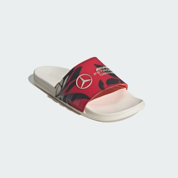 Rosa Ojotas cómodas del equipo Mercedes - AMG Petronas Formula One Adilette
