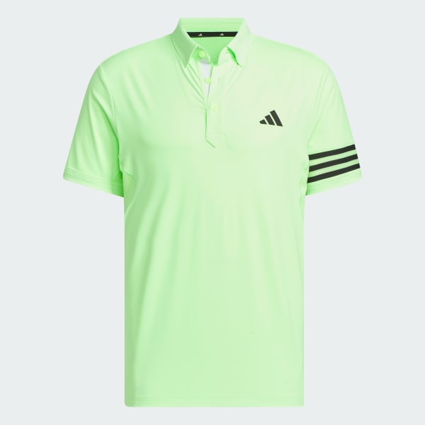 สีเขียว เสื้อโปโลแขนสั้น AEROREADY 3-Stripes