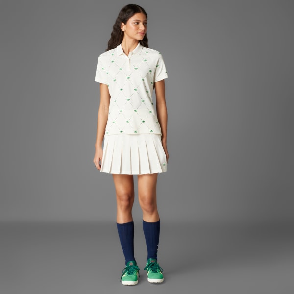 White 오리지널스 프린티드 트레포일 폴로 셔츠